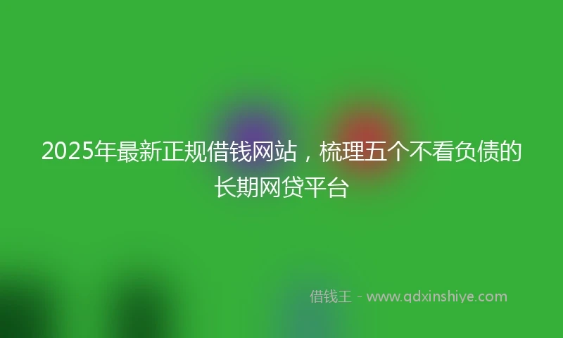 2025年最新正规借钱网站，梳理五个不看负债的长期网贷平台