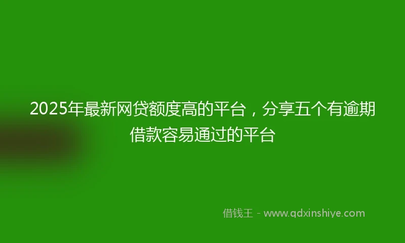 2025年最新网贷额度高的平台，分享五个有逾期借款容易通过的平台