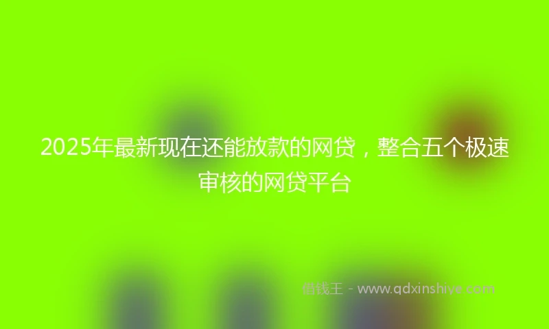2025年最新现在还能放款的网贷，整合五个极速审核的网贷平台