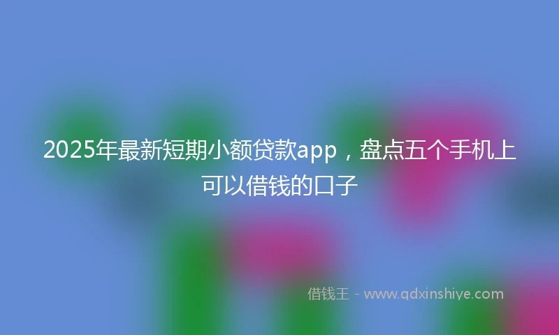 2025年最新短期小额贷款app，盘点五个手机上可以借钱的口子