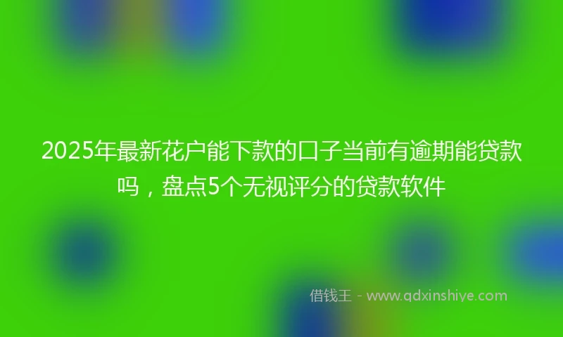2025年最新花户能下款的口子当前有逾期能贷款吗，盘点5个无视评分的贷款软件