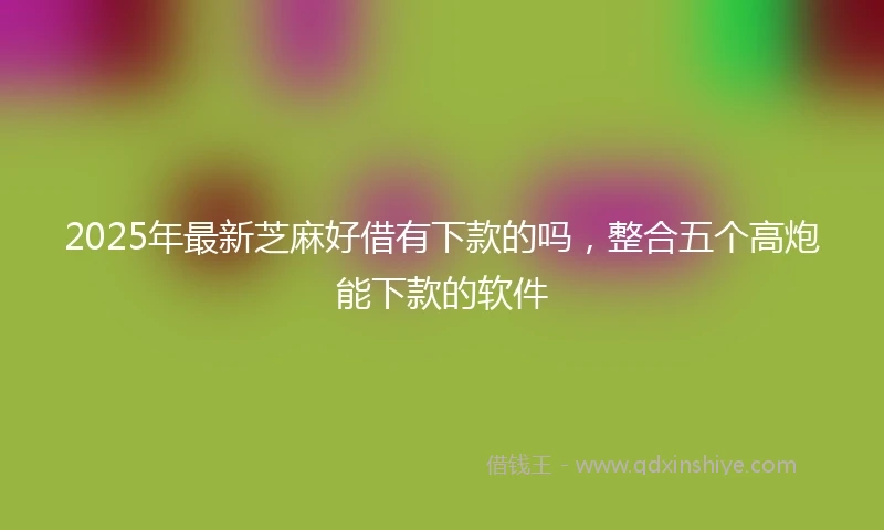 2025年最新芝麻好借有下款的吗，整合五个高炮能下款的软件