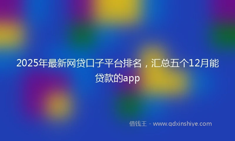 2025年最新网贷口子平台排名，汇总五个12月能贷款的app