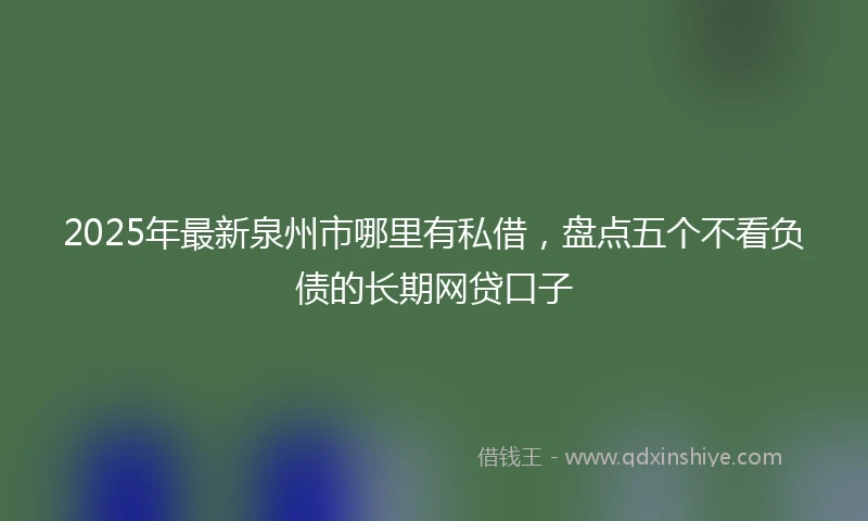 2025年最新泉州市哪里有私借，盘点五个不看负债的长期网贷口子