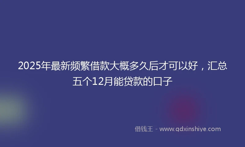 2025年最新频繁借款大概多久后才可以好，汇总五个12月能贷款的口子