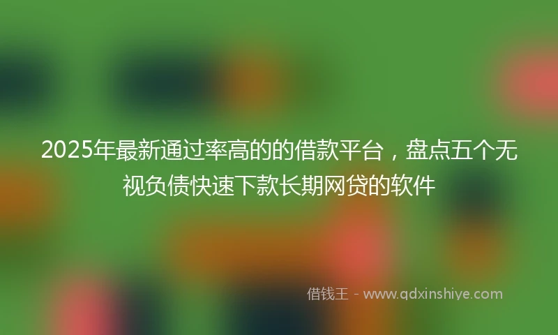 2025年最新通过率高的的借款平台，盘点五个无视负债快速下款长期网贷的软件