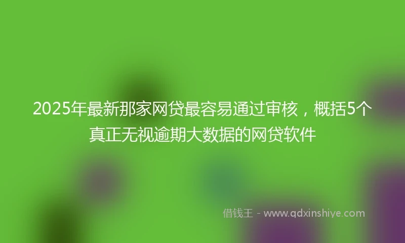 2025年最新那家网贷最容易通过审核，概括5个真正无视逾期大数据的网贷软件