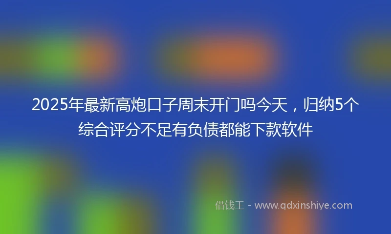 2025年最新高炮口子周末开门吗今天，归纳5个综合评分不足有负债都能下款软件