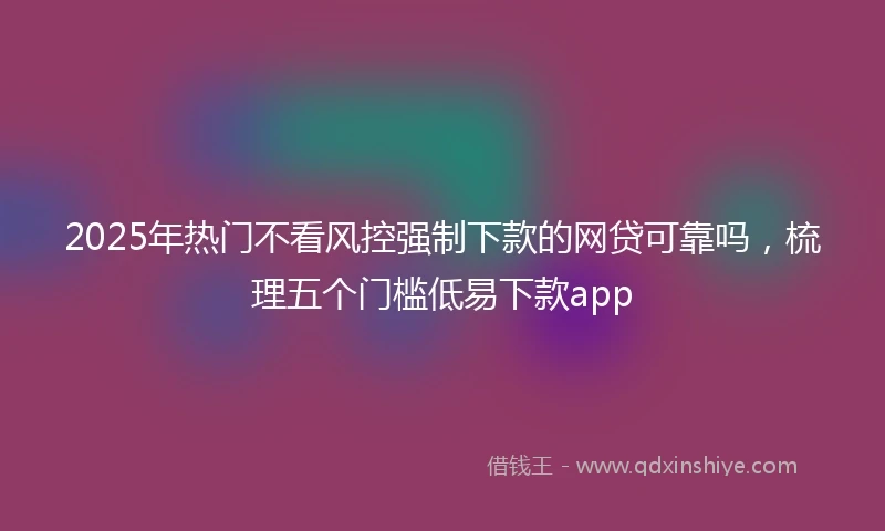 2025年热门不看风控强制下款的网贷可靠吗,梳理五个门槛低易下款app