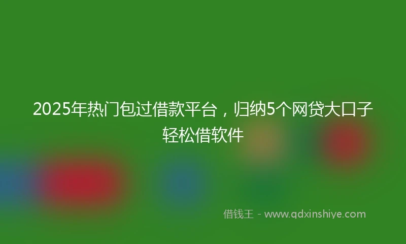 2025年热门包过借款平台，归纳5个网贷大口子轻松借软件