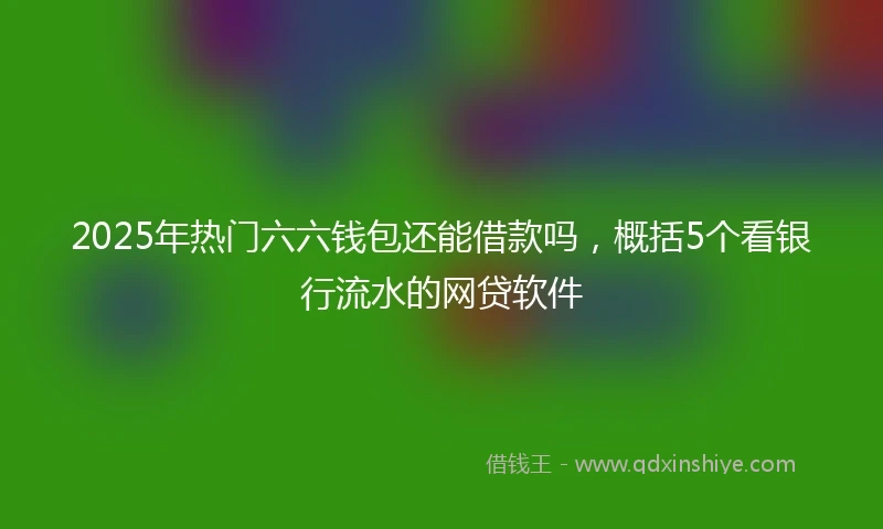 2025年热门六六钱包还能借款吗，概括5个看银行流水的网贷软件