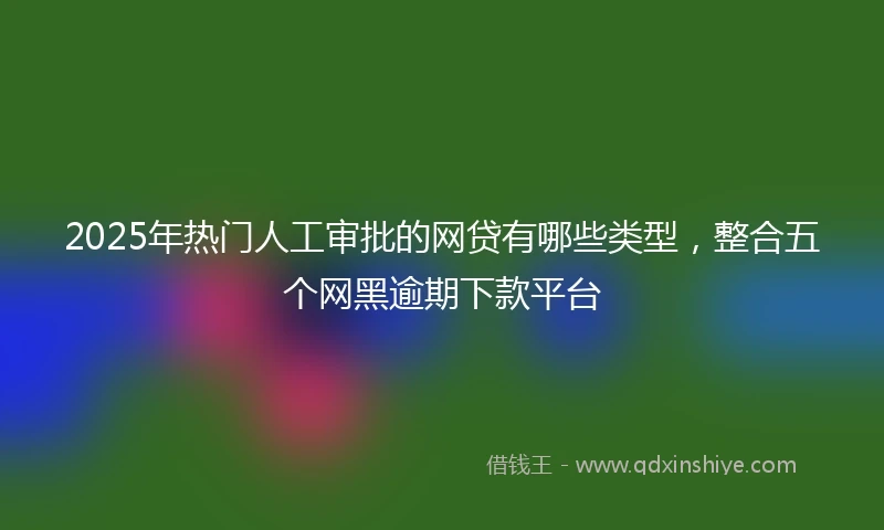 2025年热门人工审批的网贷有哪些类型，整合五个网黑逾期下款平台