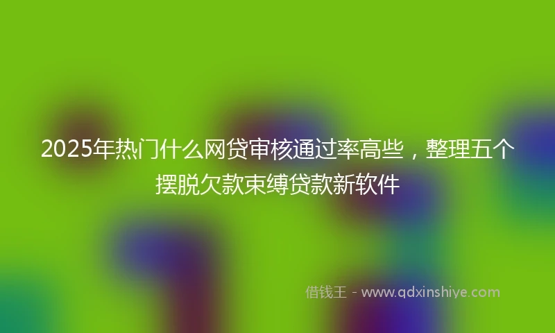 2025年热门什么网贷审核通过率高些，整理五个摆脱欠款束缚贷款新软件