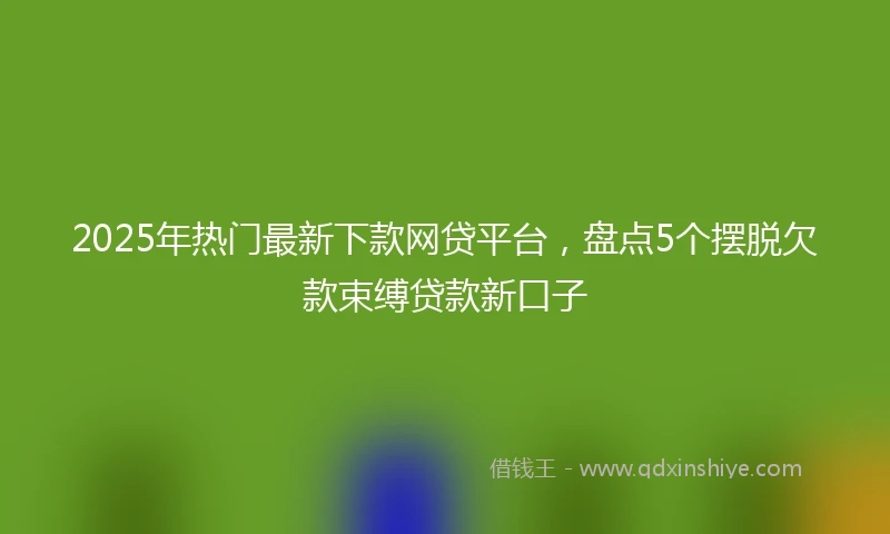 2025年热门最新下款网贷平台，盘点5个摆脱欠款束缚贷款新口子