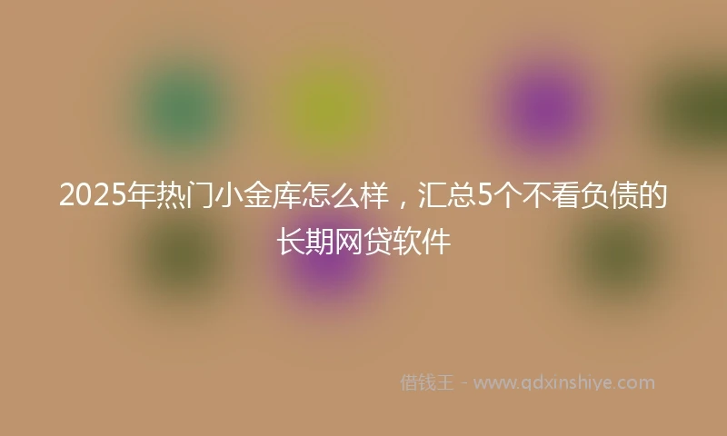 2025年热门小金库怎么样，汇总5个不看负债的长期网贷软件