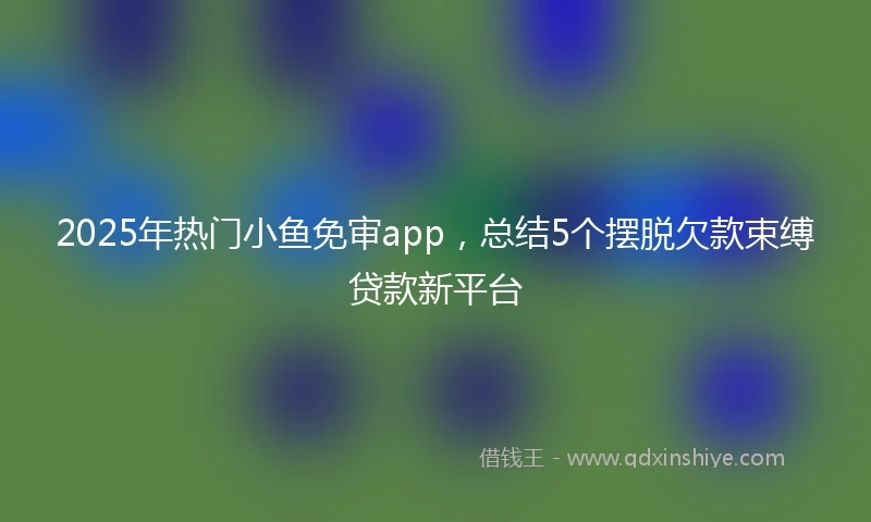2025年热门小鱼免审app，总结5个摆脱欠款束缚贷款新平台