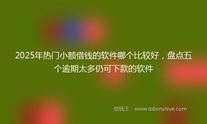 2025年热门小额借钱的软件哪个比较好，盘点五个逾期太多仍可下款的软件