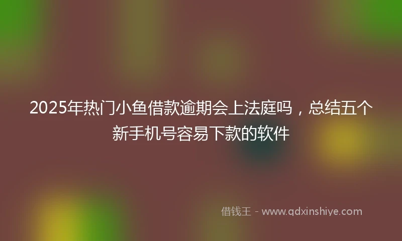 2025年热门小鱼借款逾期会上法庭吗，总结五个新手机号容易下款的软件
