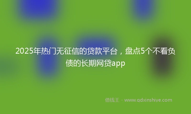 2025年热门无征信的贷款平台，盘点5个不看负债的长期网贷app