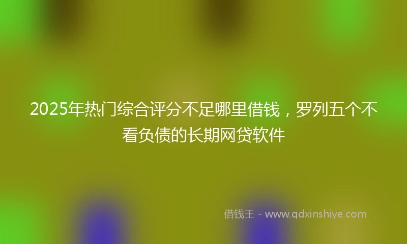 2025年热门综合评分不足哪里借钱，罗列五个不看负债的长期网贷软件