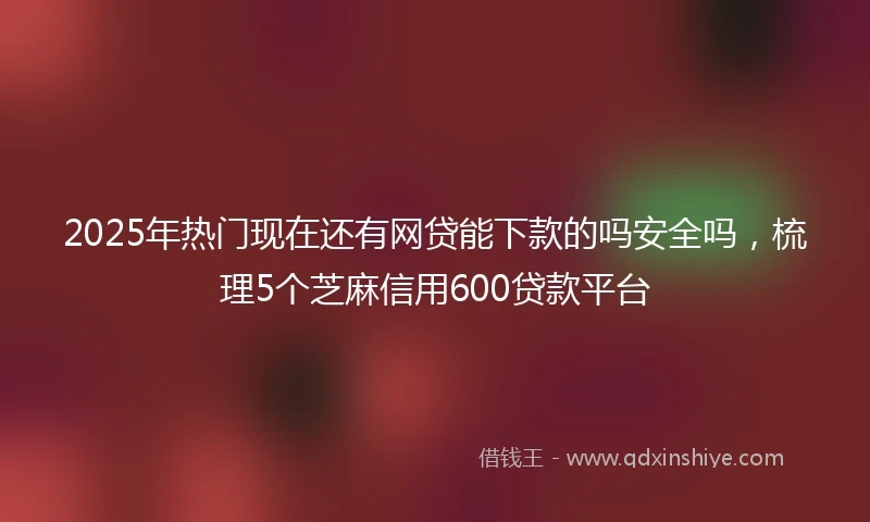 2025年热门现在还有网贷能下款的吗安全吗，梳理5个芝麻信用600贷款平台