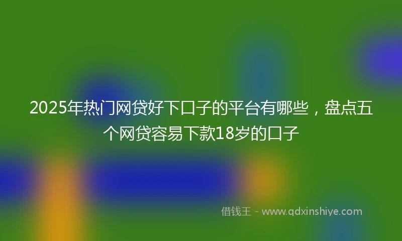2025年热门网贷好下口子的平台有哪些,盘点五个网贷容易下款18岁的口子