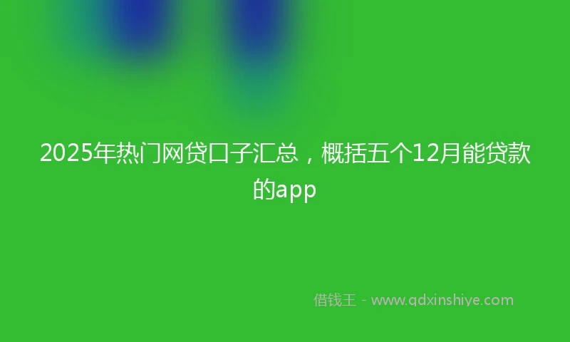 2025年热门网贷口子汇总，概括五个12月能贷款的app