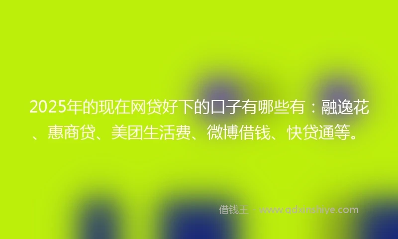 2025年的现在网贷好下的口子有哪些有：融逸花、惠商贷、美团生活费、微博借钱、快贷通等。