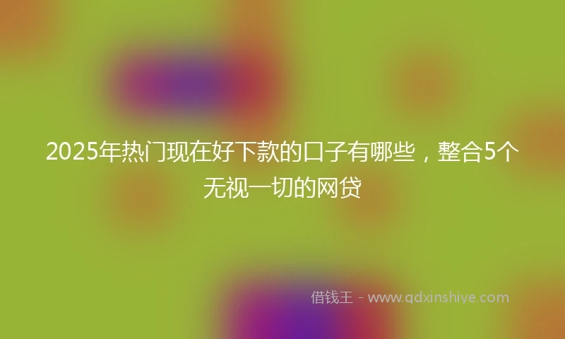 2025年热门现在好下款的口子有哪些，整合5个无视一切的网贷