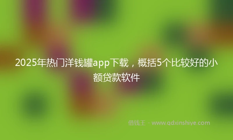 2025年热门洋钱罐app下载，概括5个比较好的小额贷款软件