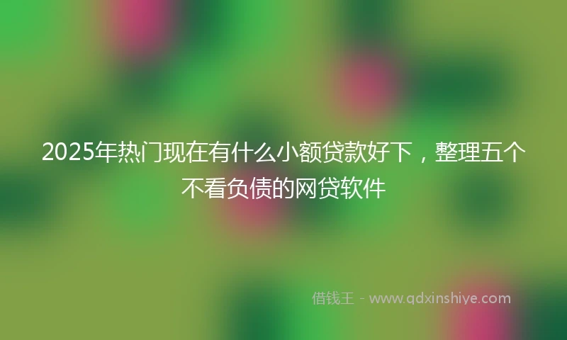 2025年热门现在有什么小额贷款好下，整理五个不看负债的网贷软件