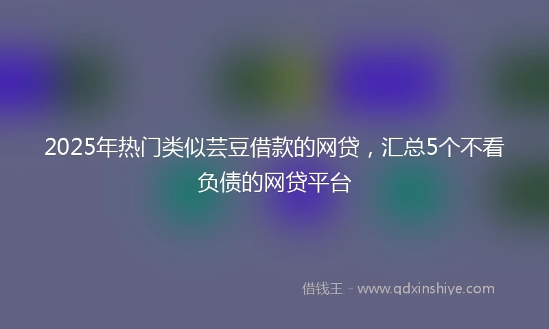 2025年热门类似芸豆借款的网贷，汇总5个不看负债的网贷平台