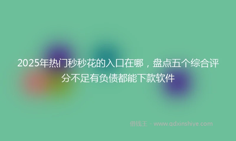 2025年热门秒秒花的入口在哪，盘点五个综合评分不足有负债都能下款软件