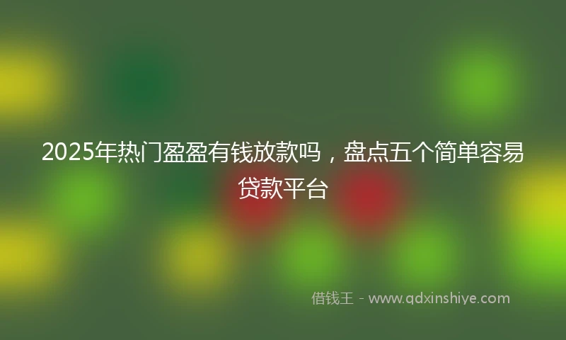 2025年热门盈盈有钱放款吗，盘点五个简单容易贷款平台