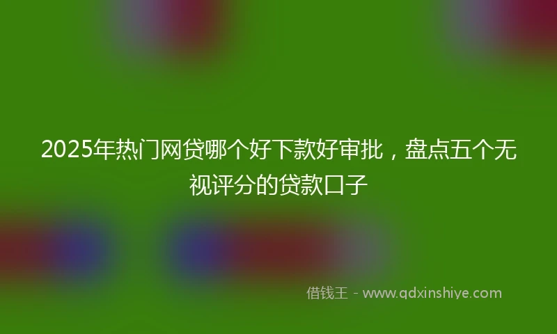 2025年热门网贷哪个好下款好审批，盘点五个无视评分的贷款口子