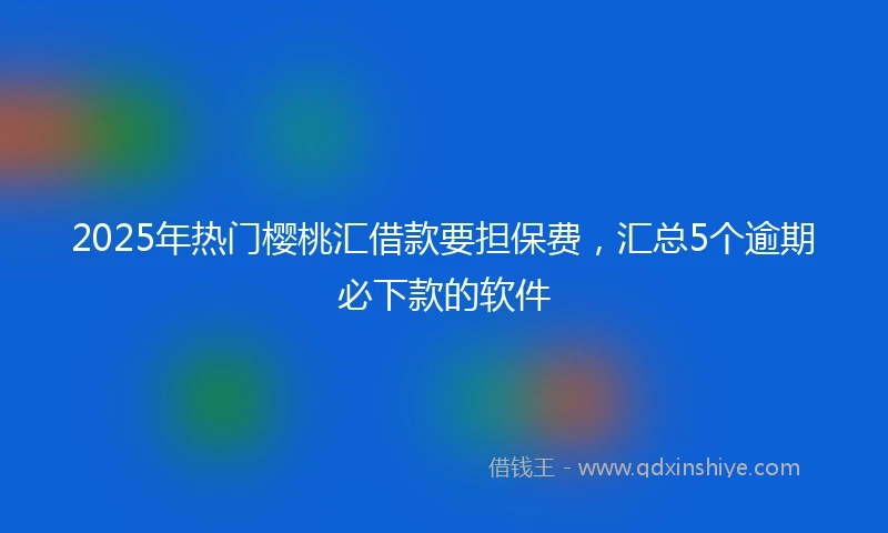 2025年热门樱桃汇借款要担保费，汇总5个逾期必下款的软件
