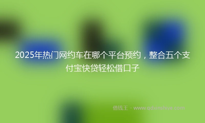 2025年热门网约车在哪个平台预约，整合五个支付宝快贷轻松借口子