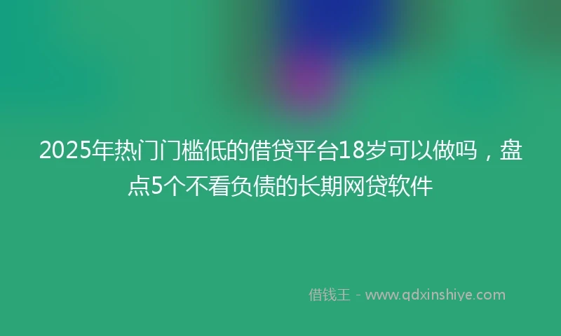 2025年热门门槛低的借贷平台18岁可以做吗，盘点5个不看负债的长期网贷软件
