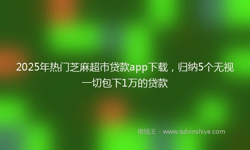 2025年热门芝麻超市贷款app下载，归纳5个无视一切包下1万的贷款