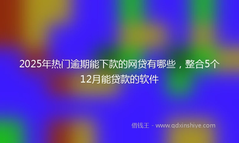 2025年热门逾期能下款的网贷有哪些，整合5个12月能贷款的软件