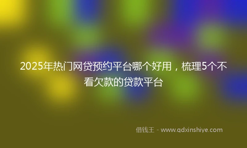 2025年热门网贷预约平台哪个好用，梳理5个不看欠款的贷款平台