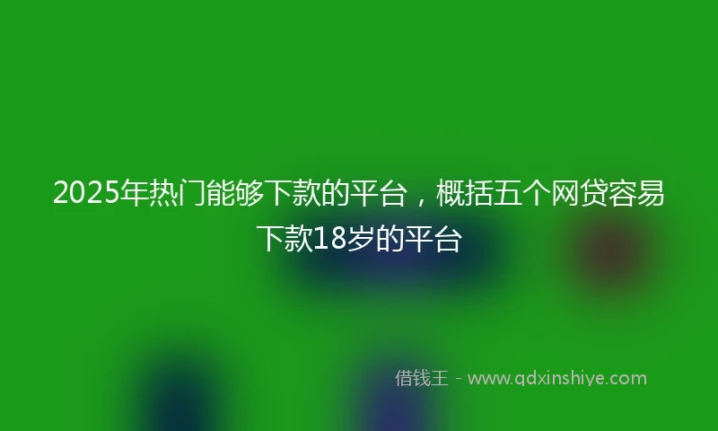 2025年热门能够下款的平台，概括五个网贷容易下款18岁的平台