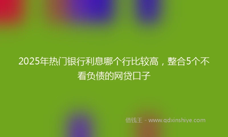 2025年热门银行利息哪个行比较高，整合5个不看负债的网贷口子