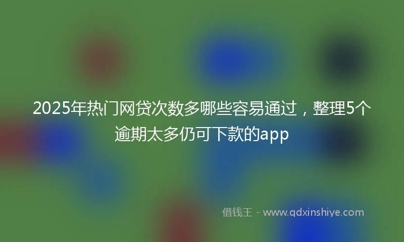 2025年热门网贷次数多哪些容易通过，整理5个逾期太多仍可下款的app