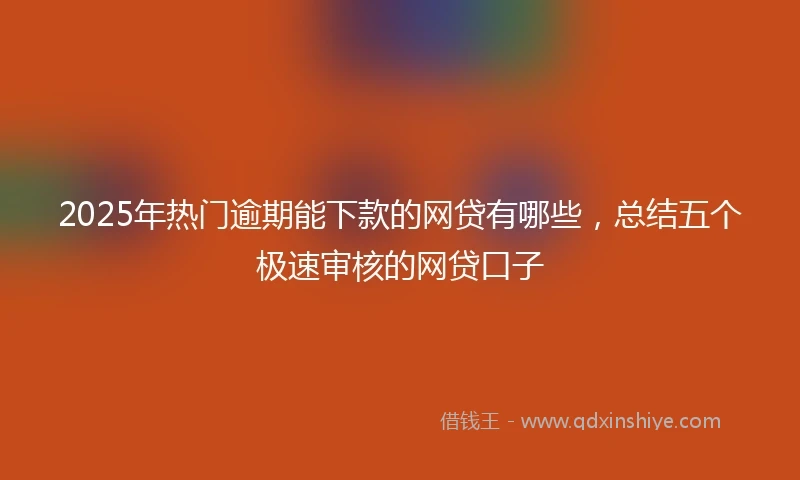2025年热门逾期能下款的网贷有哪些,总结五个极速审核的网贷口子