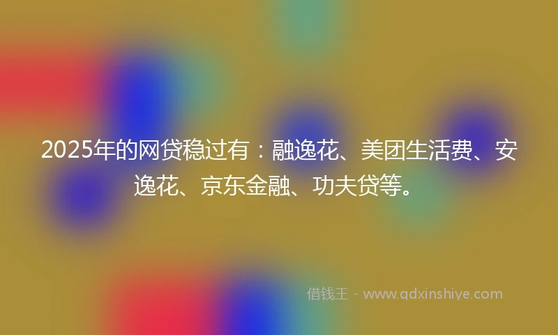 2025年的网贷稳过有：融逸花、美团生活费、安逸花、京东金融、功夫贷等。