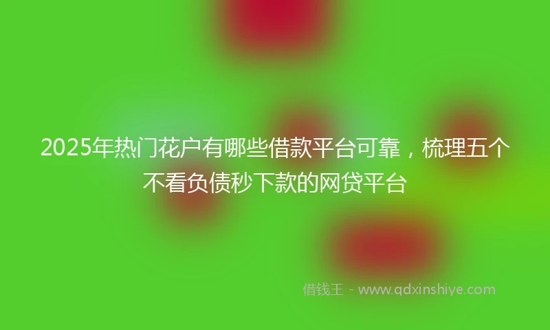 2025年热门花户有哪些借款平台可靠，梳理五个不看负债秒下款的网贷平台