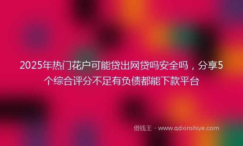 2025年热门花户可能贷出网贷吗安全吗，分享5个综合评分不足有负债都能下款平台