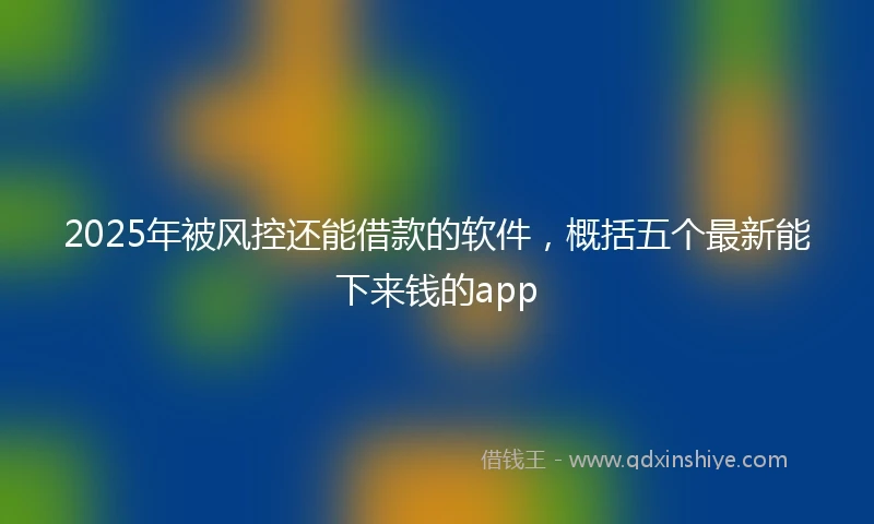 2025年被风控还能借款的软件，概括五个最新能下来钱的app