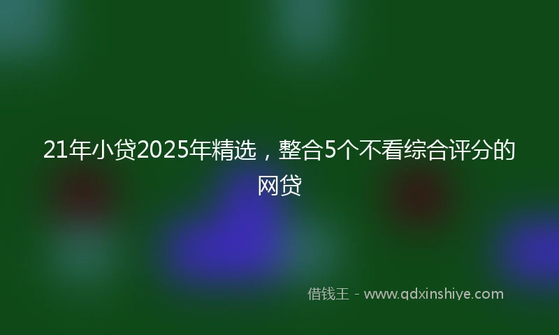 21年小贷2025年精选，整合5个不看综合评分的网贷